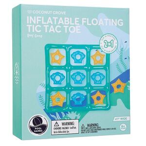 Coconut Grove Reef Gang Inflatable 4 Ft. x7" Floating TIC TAC TOE Pool /Yard Toy